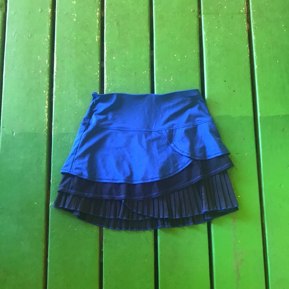 Lucky in Love Blue Layered Mini Skirt